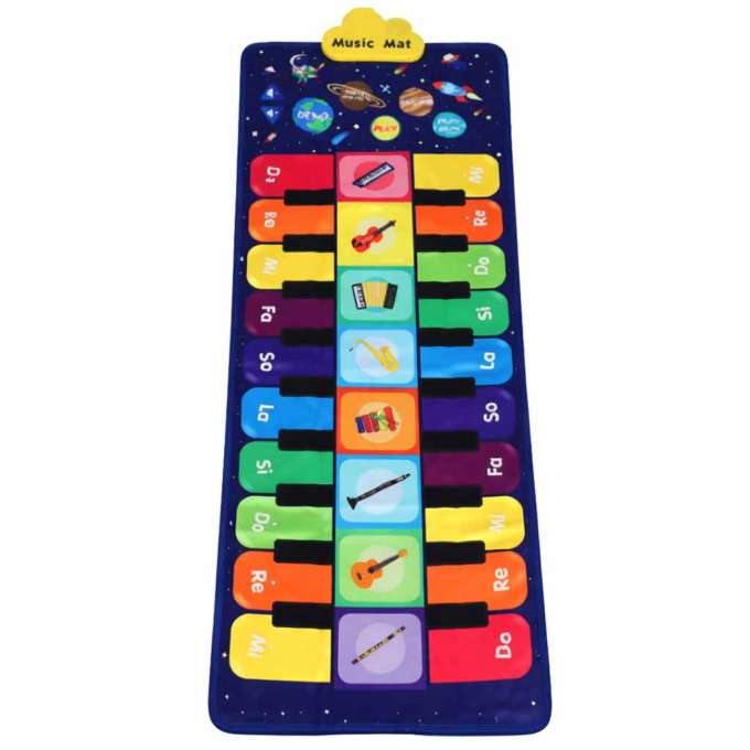 Children's interactive dance mat 8 instruments 10 melodies