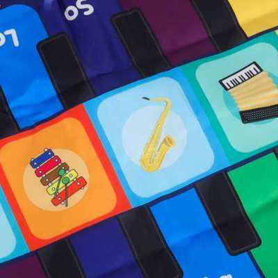 Children's interactive dance mat 8 instruments 10 melodies