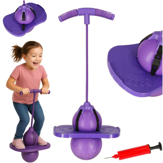 Children's pogo balance jumper purple