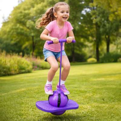 Children's pogo balance jumper purple