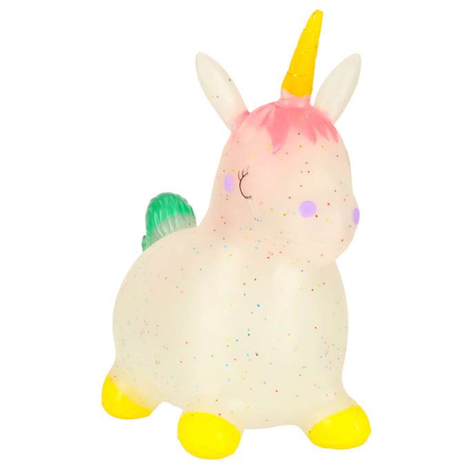 Children's rubber jumping unicorn