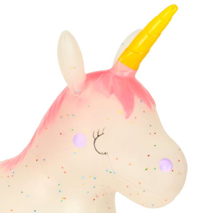 Children's rubber jumping unicorn