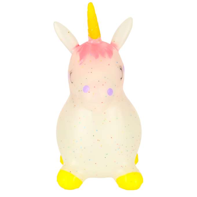 Children's rubber jumping unicorn