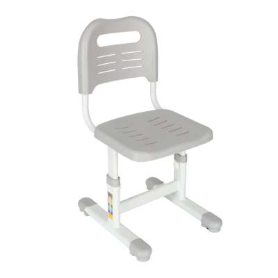 Children's school desk adjustable chair LED lamp USB grey