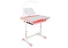 Children's school desk adjustable chair LED lamp USB pink 6