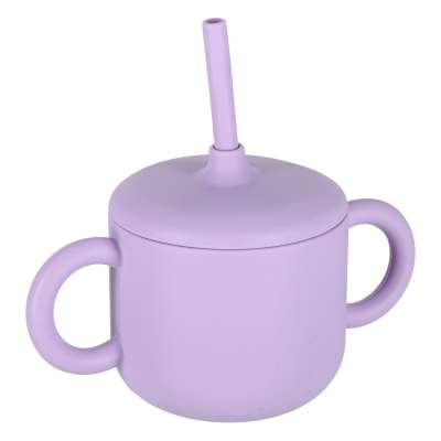 Children's silicone utensils 8 el. purple