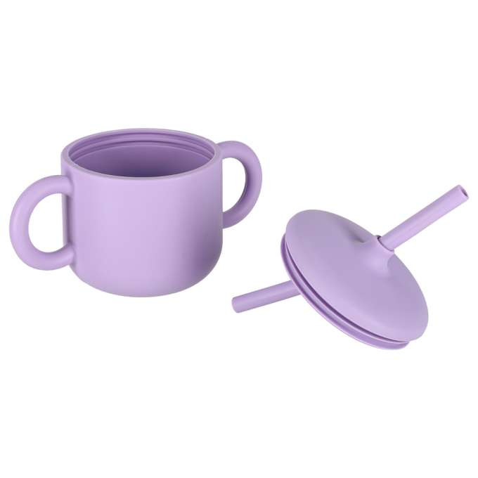 Children's silicone utensils 8 el. purple