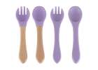 Children's silicone utensils 8 el. purple 8