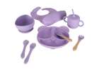 Children's silicone utensils 8 el. purple 9