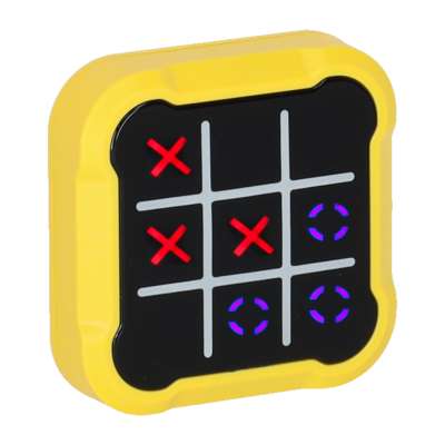 Circle and crosses electronic game yellow