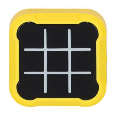 Circle and crosses electronic game yellow