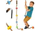 Climbing rope swing climbing rope with platform knots 200cm 1