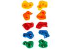 Climbing stones children's climbing frames colourful 10 pcs + screws 3