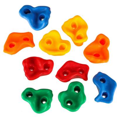 Climbing stones children's climbing frames colourful 10 pcs + screws