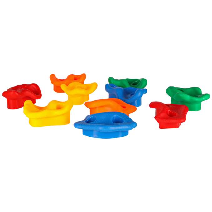 Climbing stones children's climbing frames colourful 10 pcs + screws