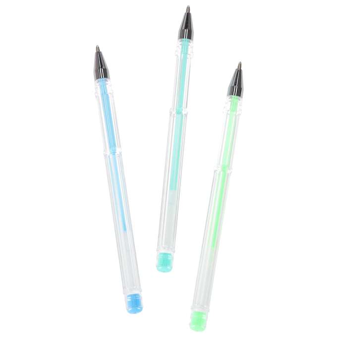 Coloured gel pens in a case 100pcs + 100 caps