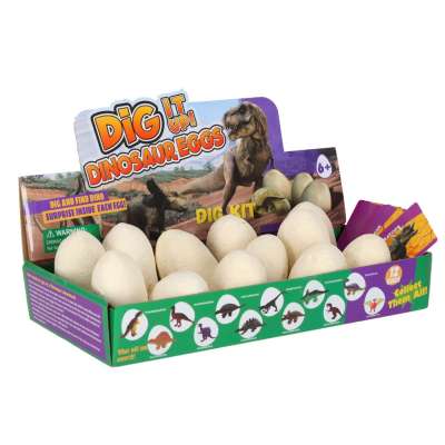 Dinosaurs excavation dinosaur eggs figures archaeological set 12 eggs