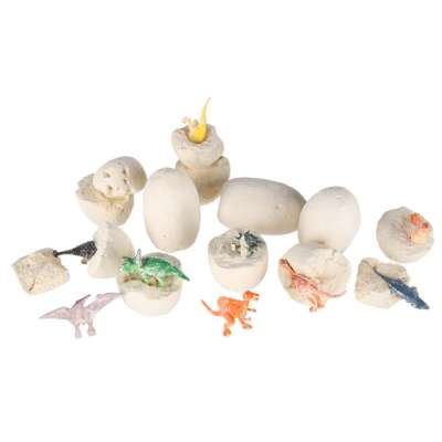 Dinosaurs excavation dinosaur eggs figures archaeological set 12 eggs