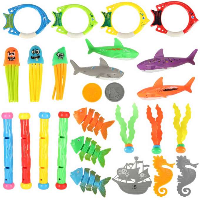 Diving water pool toys 27 pieces