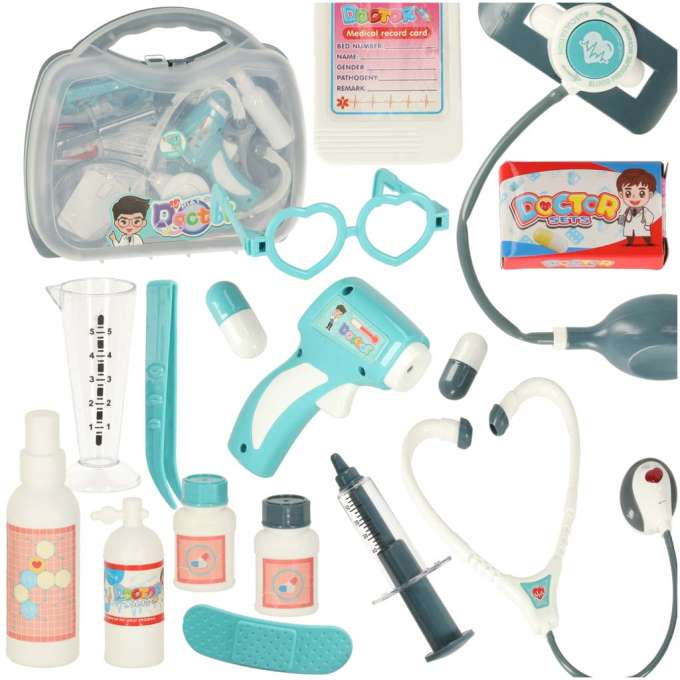 Doctor's kit in a suitcase small doctor light sound