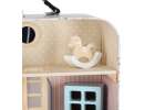 Dollhouse in a suitcase with accesories and wooden furniture 10
