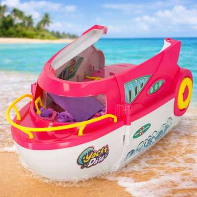 Dolls' boat folding yacht doll accessories