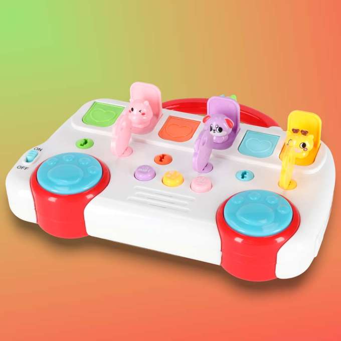 Educational bus playing pop-up animals keys
