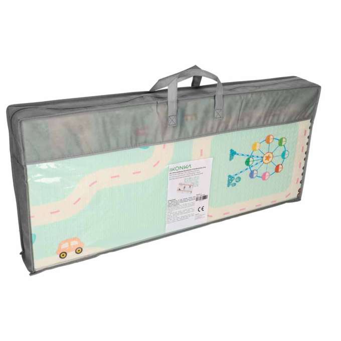 Educational foam mat double-sided folding panda street 180 x 200cm