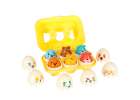 Educational puzzle sorter match shapes eggs montessori animals 6 pcs 4
