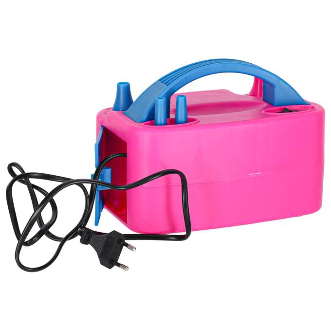 Electric balloon pump strong for 2 balloons 2 pumping nozzles