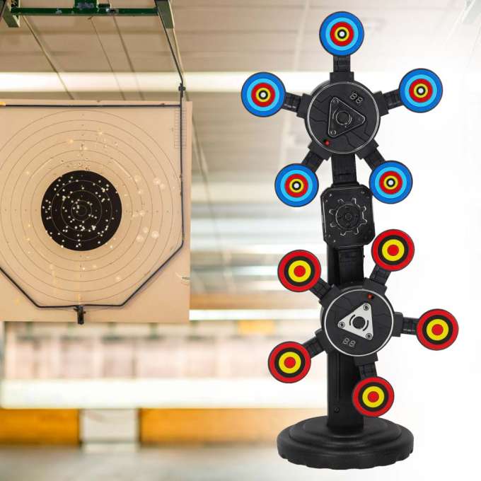 Electronic target moving double shooting range target shooting