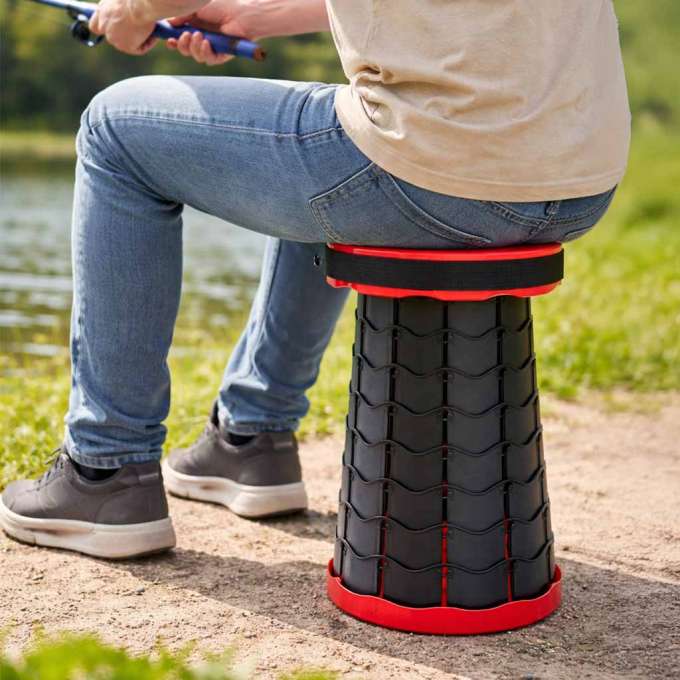 Folding chair folding stool stool for home garden camping red