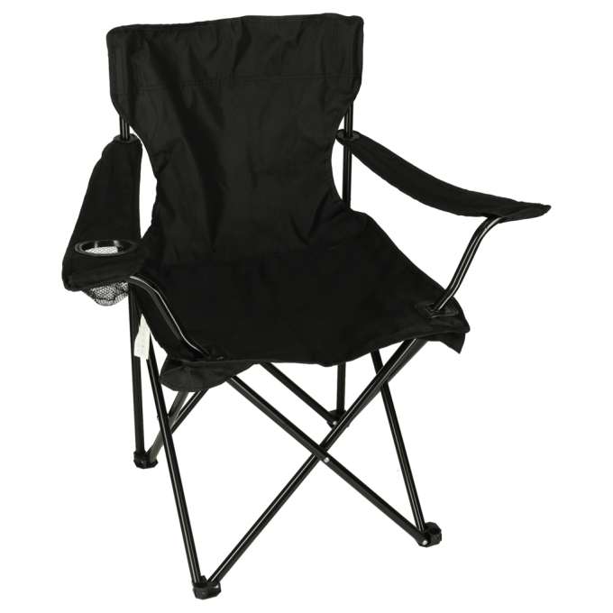 Folding fishing touring chair black