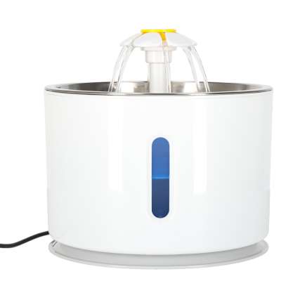 Fountain drinker for dog cat pet automatic LED drinker USB 2,4l cleaning filter