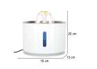 Fountain drinker for dog cat pet automatic LED drinker USB 2,4l cleaning filter 14