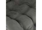 Garden folding lounger with cushion grey 16