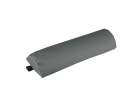 Garden folding lounger with cushion grey 2