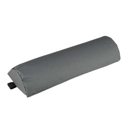 Garden folding lounger with cushion grey