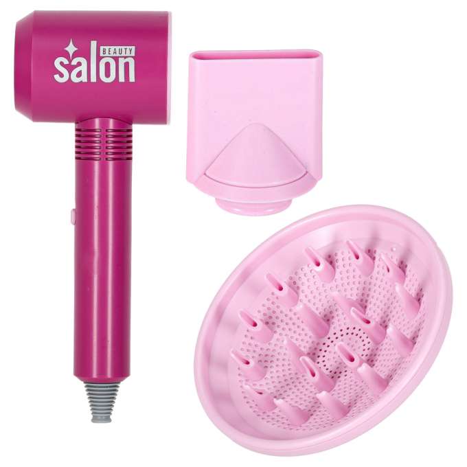 Hairdressing set for children hairdryer straightener 16 items