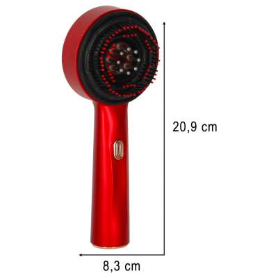 Head massage brush massager hair care red light oil applicator USB