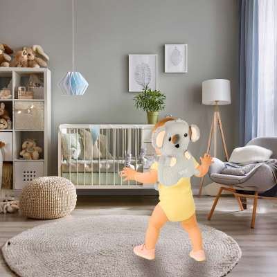 Head protection cushion for learning to walk backpack fall safety koala