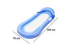 Inflatable beach mattress hammock water lounger chair swimming pool blue 2