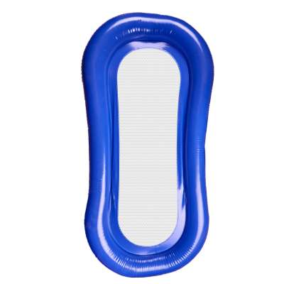 Inflatable beach mattress hammock water lounger chair swimming pool blue