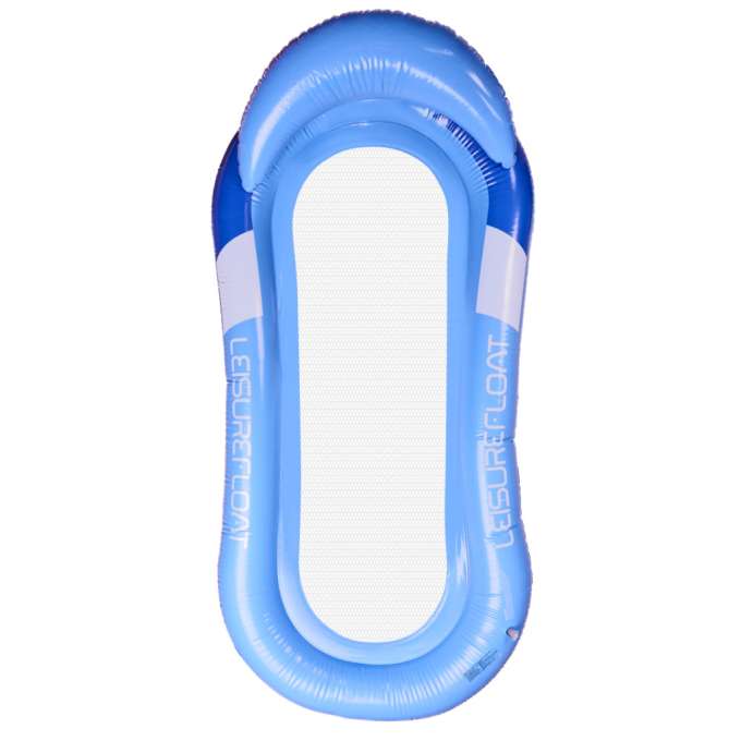 Inflatable beach mattress hammock water lounger chair swimming pool blue