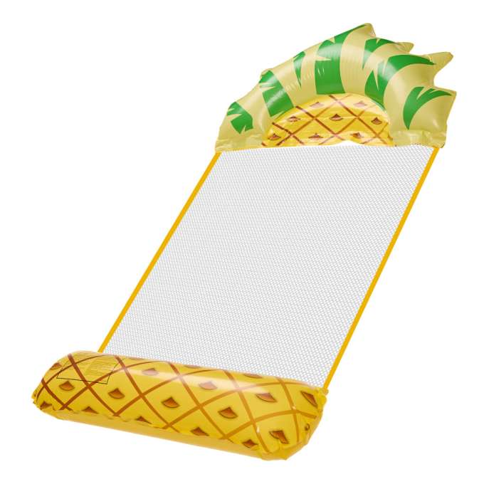 Inflatable beach mattress hammock water lounger chair swimming pool pineapple