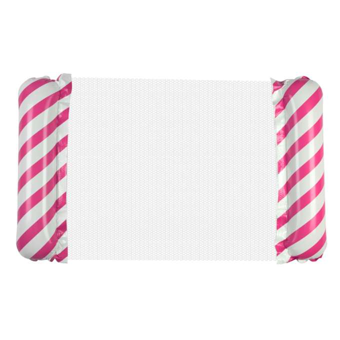 Inflatable beach mattress hammock water lounger chair swimming pool pink