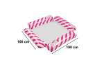 Inflatable beach mattress hammock water lounger chair swimming pool pink 7