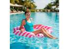 Inflatable beach mattress hammock water lounger chair swimming pool pink 6