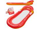 Inflatable beach mattress hammock water lounger chair swimming pool red 1