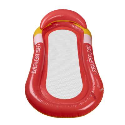 Inflatable beach mattress hammock water lounger chair swimming pool red